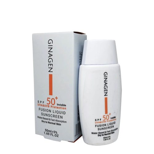 کرم ضد آفتاب بی رنگ پوست خشک و نرمال ژیناژن SPF50 حجم 50 میلی لیتر