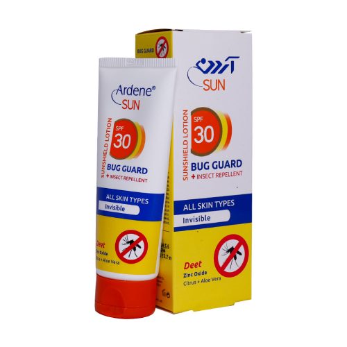 لوسیون ضد آفتاب بی رنگ دافع حشرات SPF30 آردن 75 میلی لیتر