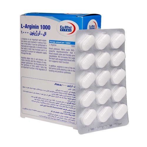 قرص ال آرژنین 1000 میلی گرم یوروویتال 60 عددی