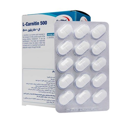 قرص ال کارنیتین 500 میلی گرم یوروویتال 60 عددی