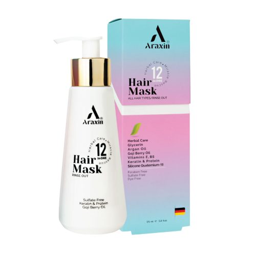 ماسک موی 12 کاره گیاهی آراکسین 175 میلی لیتر